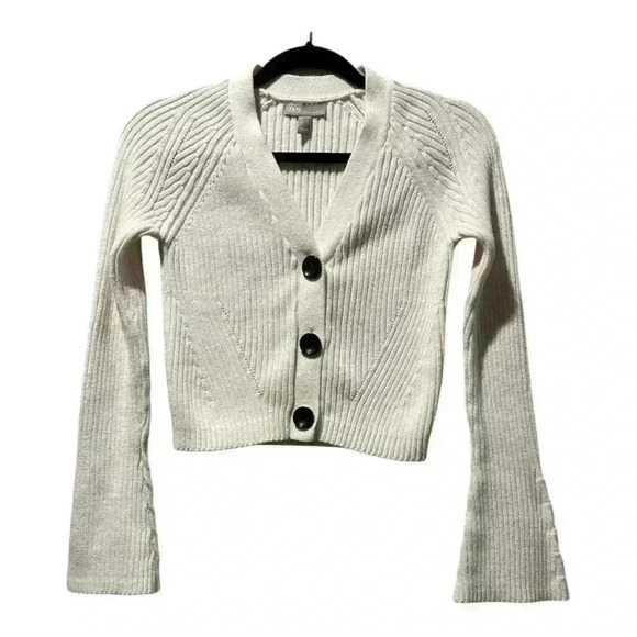 ASOS Cream Button-Up Sweater - Picture 1 of 6